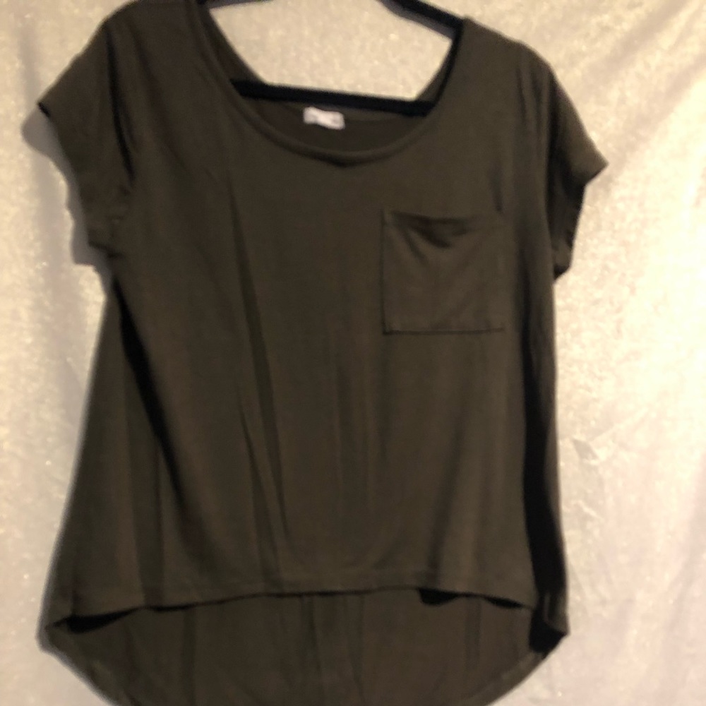 Olive green pocket tee